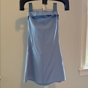 Cotton Candy Light Blue Strapless Dress